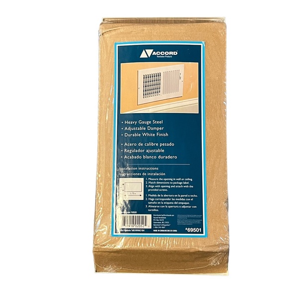 🌟NWT🌟 Accord Sidewall/Ceiling 2-Way 10in. X 4 in. Vent - Picture 2 of 6